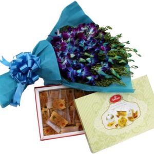 Orchids with Milk Cake